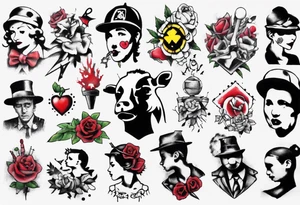 BANKSY ART STYLE tattoo idea