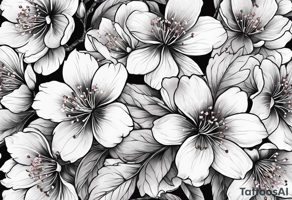 Cherry blossom for back tattoo zoom out tattoo idea