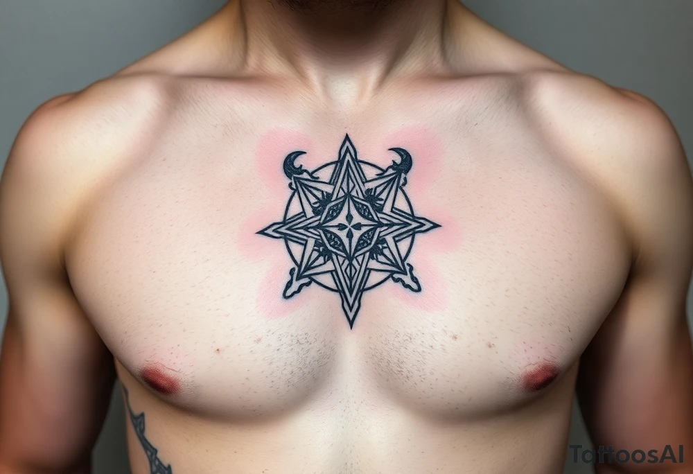 Taurus Scorpio and Virgo combination in geometric style, ribs under left breast, simple, masculine, zodiac tattoo idea