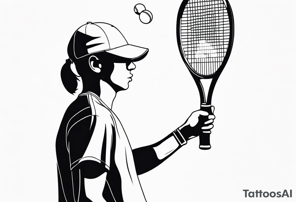 Tennis tattoo idea