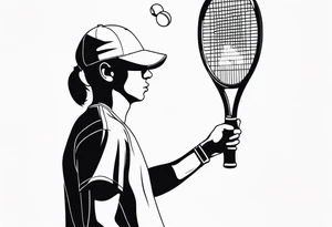 Tennis tattoo idea