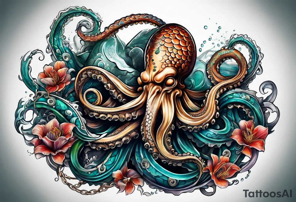 kraken tattoo idea