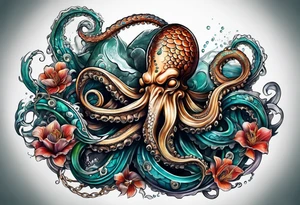 kraken tattoo idea