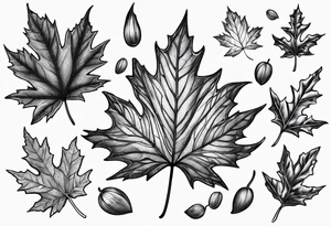 Maple seed tattoo idea