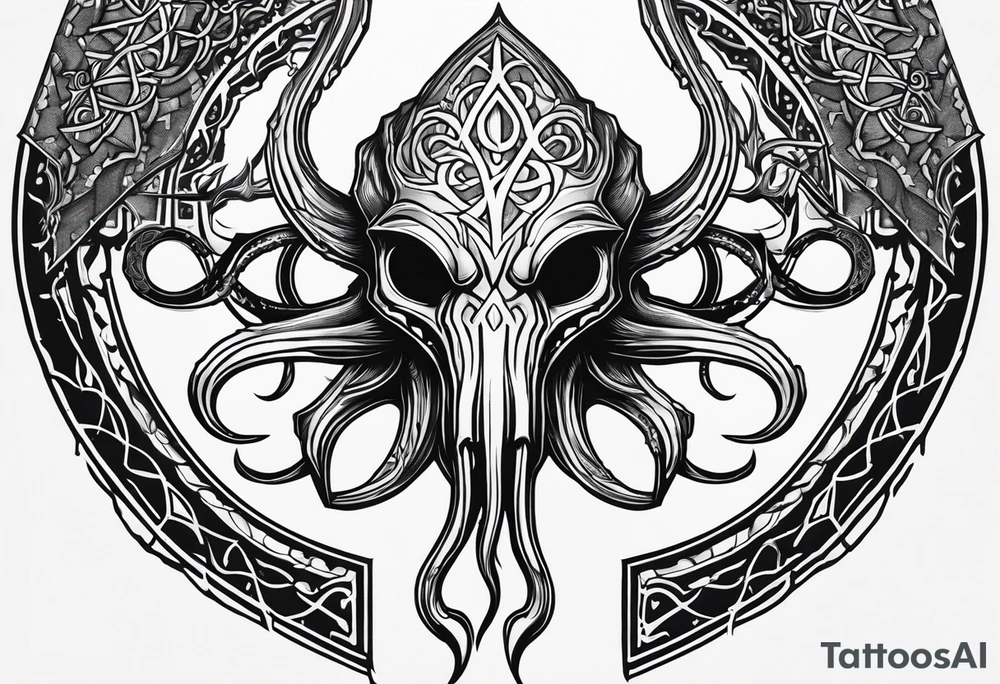 Bloodborne hunter's mark, cthulu tattoo idea