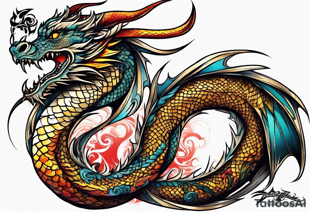 Dragon tattoo idea