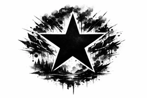 blackstar symbol tattoo tattoo idea