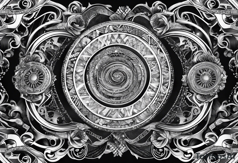 DNA helix 
cards tattoo idea