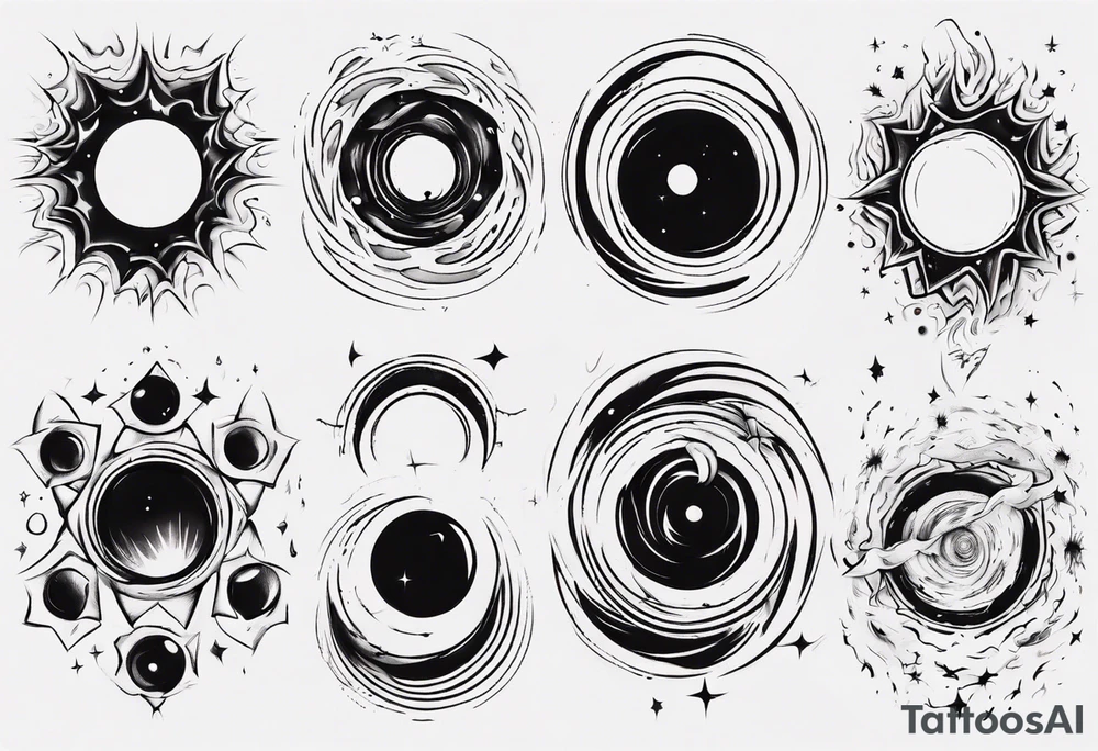 black hole tattoo idea