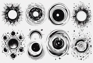 black hole tattoo idea