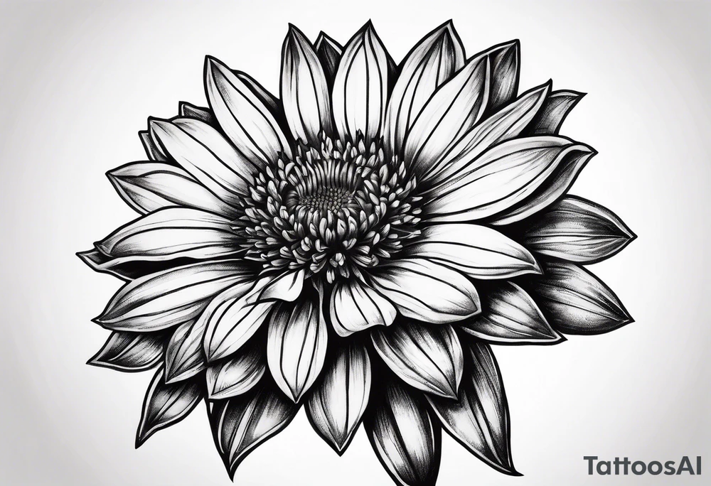 Indian blanket flower tattoo idea