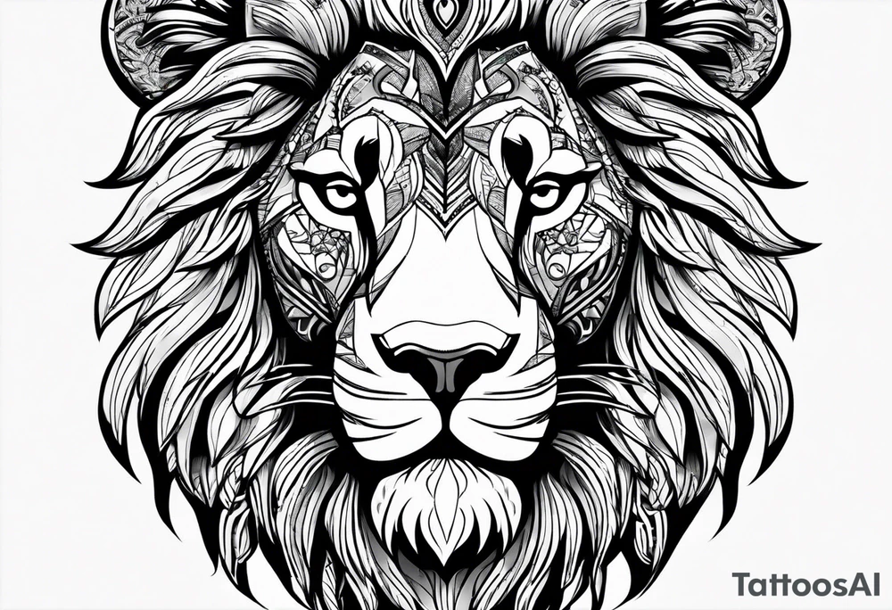 Lion leo tattoo idea
