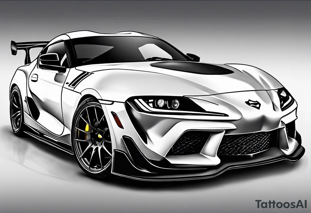 Supra, cars, snowboarding, huskie, money, rich tattoo idea