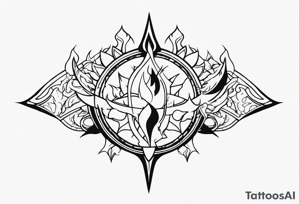 Fire and Ice tattoo idea