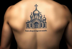 Tatouage vierge de Kazakh église russe orthodoxe
Avec inscription en russe tattoo idea