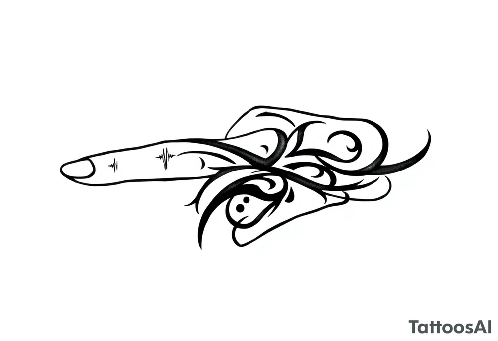 finger tattoo on the finger tattoo idea
