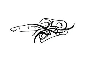 finger tattoo on the finger tattoo idea