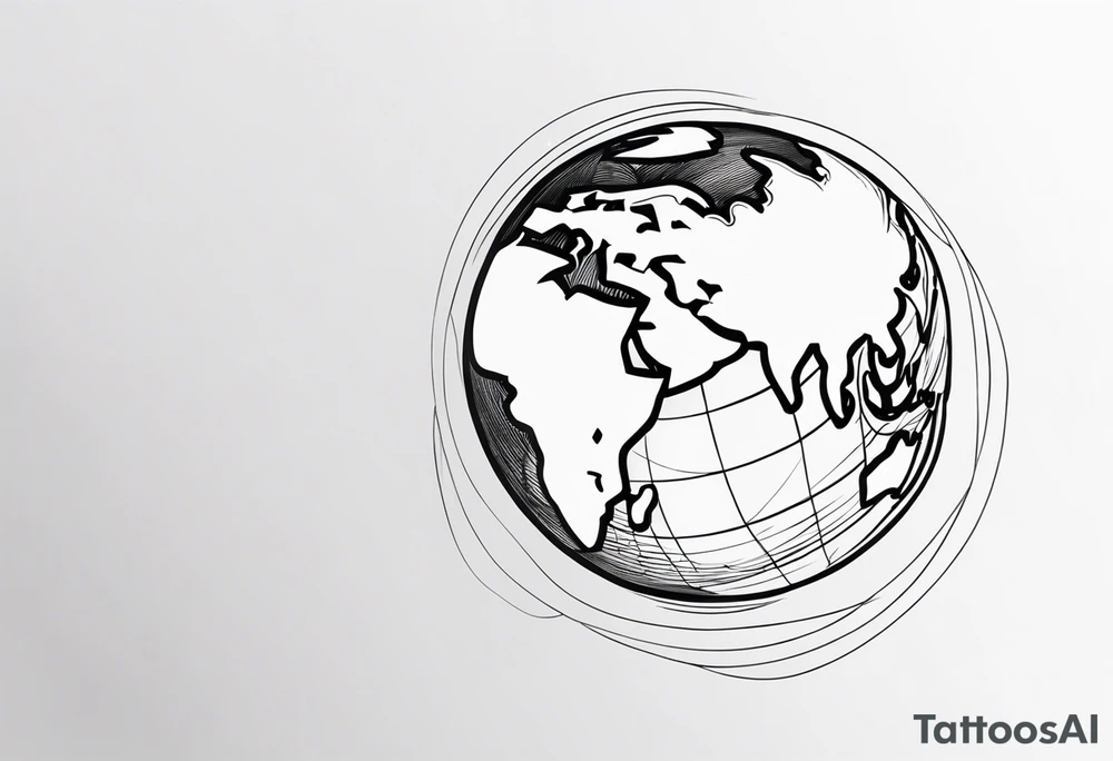 globe tattoo idea