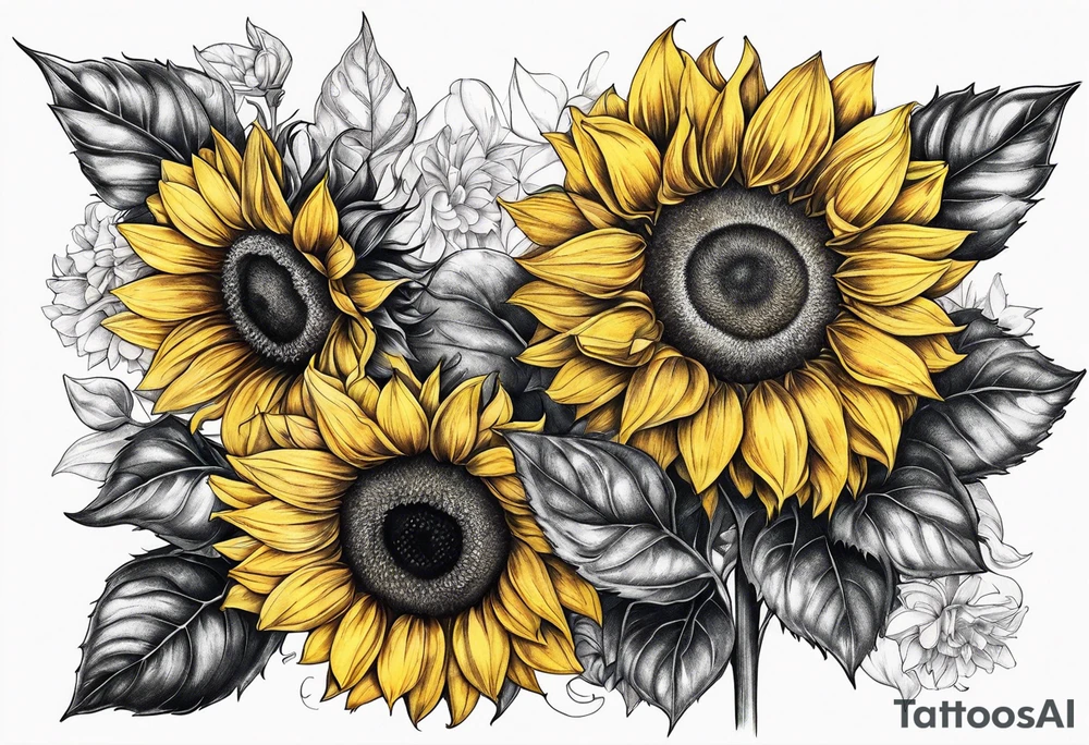 Sunflowers tattoo idea