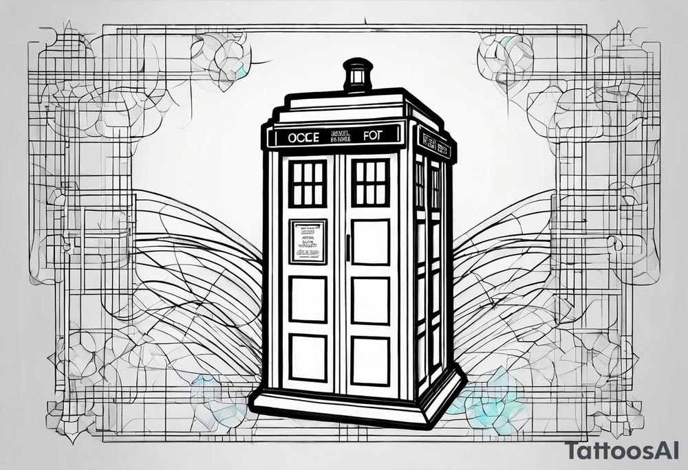 Tardis. Nothing around it. NOTHING AROUND IT OH MY GOD! tattoo idea