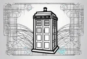 Tardis. Nothing around it. NOTHING AROUND IT OH MY GOD! tattoo idea