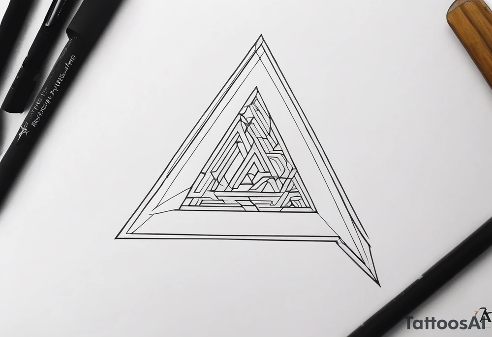 simple letter delta tattoo idea