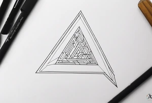 simple letter delta tattoo idea