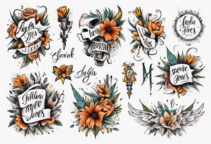 Script font 
Layla Jones tattoo idea