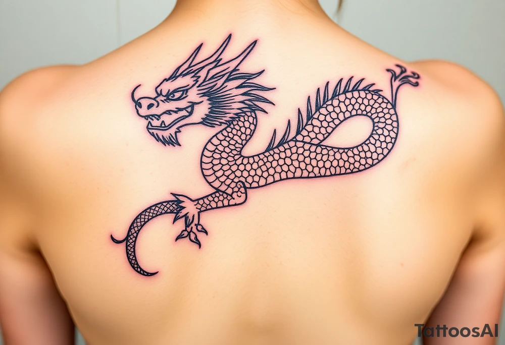 Chinese dragon tattoo idea