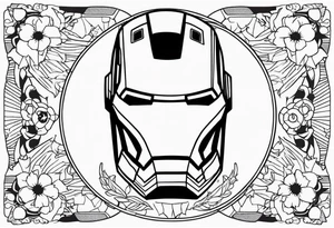 iron man with skull head tattoo idea