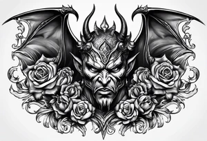 Devil on the shoulder tattoo idea