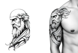 griechische mythologie, Kopflose oder gebrochene Statuen, symbole aus der Mythologie, micro realism tattoo idea