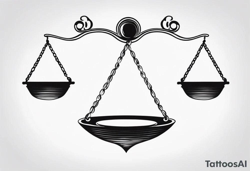 Tip the scales tattoo idea