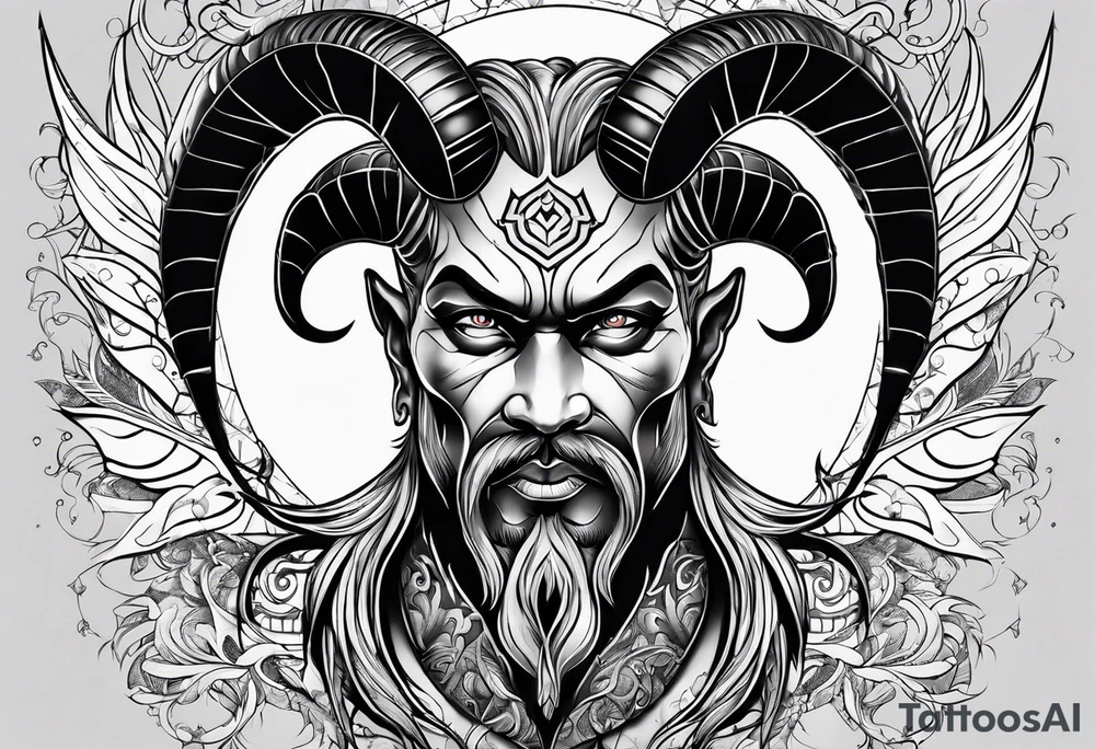 devil tattoo for the chest tattoo idea