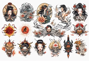 Light liberating people from fear tattoo idea