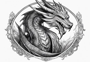 Wizard dragon tattoo idea