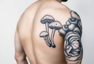 Right  arm sleeve, mushrooms, tattoo idea
