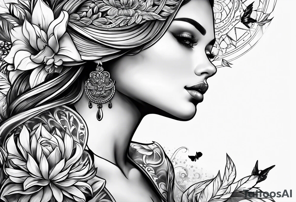 here and now tattoo idea