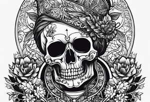 simple skeleton tattoo idea