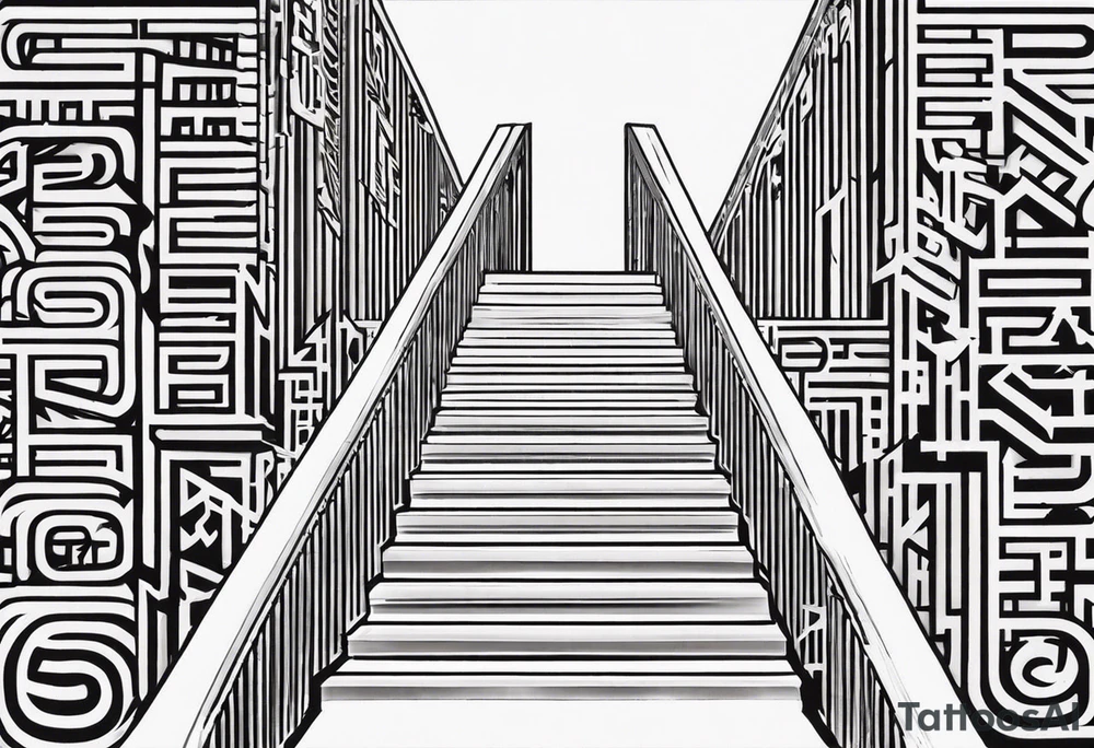 Valhalla stairs tattoo idea