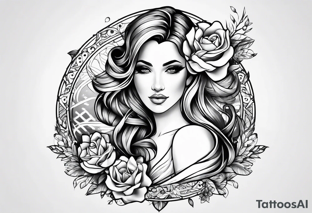 Motherwith 3 daughtersbaby tattoo idea