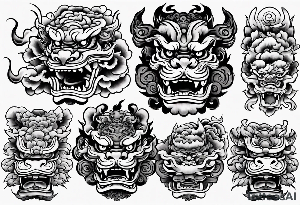 Foo dog tattoo idea