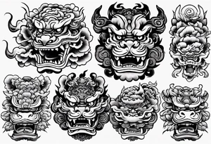 Foo dog tattoo idea