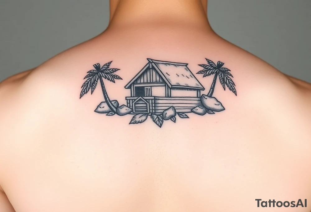 Samoan noah’s ark tattoo chest piece tattoo idea