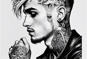 lil peep tattoo idea