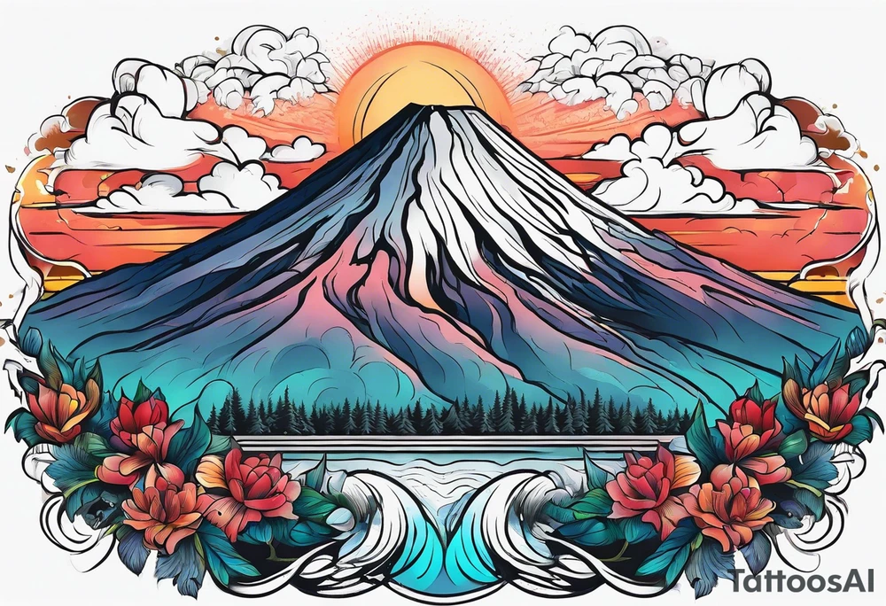 Volcán tattoo idea