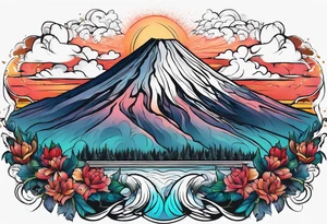 Volcán tattoo idea