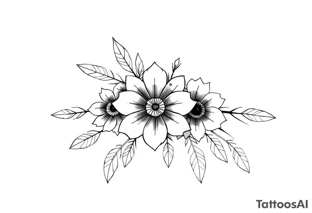 native american  floral sleeve tattoo tattoo idea