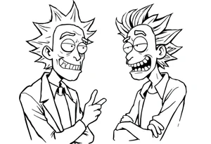 rick et morty tattoo idea