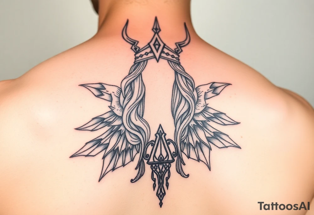 Freya norse goddess beautiful tattoo idea